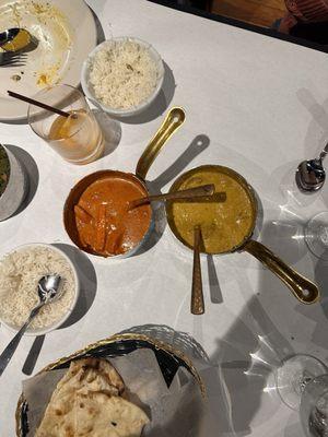 Garlic Naan, Malai Butter Chicken, Malai Kofta, Extra Rice