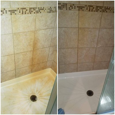 Shower with rust removal