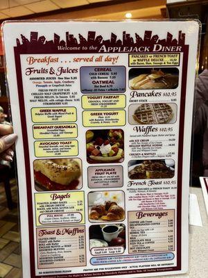 Menu side 2