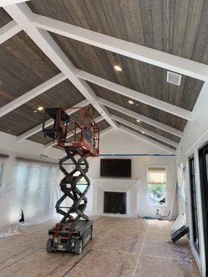 Exposed beams in San Juan Capistrano