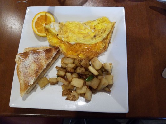 Veggie omelette with potatoes