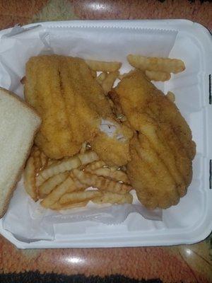 Flounder with fries!