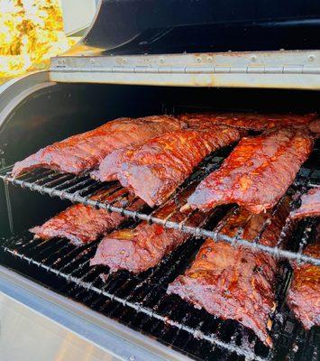 Saturday Cherry Smoked Ribs