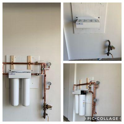 Whole house water filter system installed in Temecula.