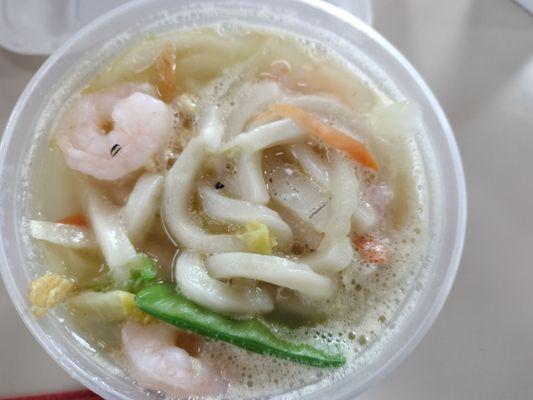 Shrimp udon soup, quart $7.95