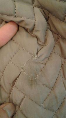 Mended polyester shell of my other jacket