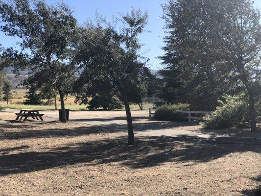 Nice shaded area to sit and take in the beautiful scenery