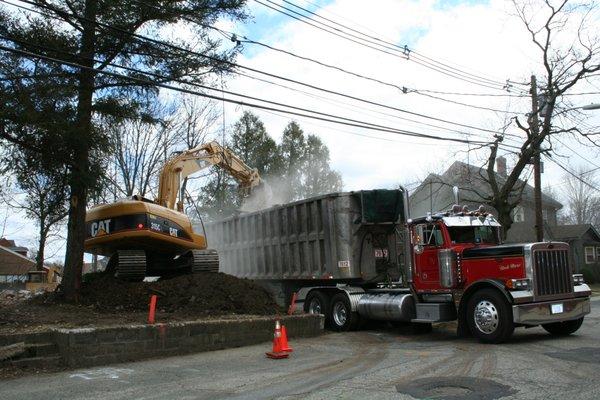 Just two hours prior to this photo their was a 2500 S.F. building standing.