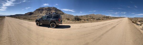 Running through 150 miles of the Mojave desert