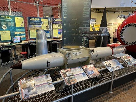 Modern nuclear weapons (replicas of course)