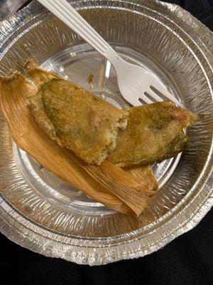 The nasty tamales these people are serving