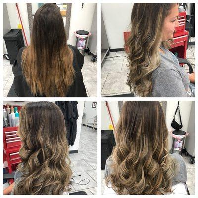 Balayage color