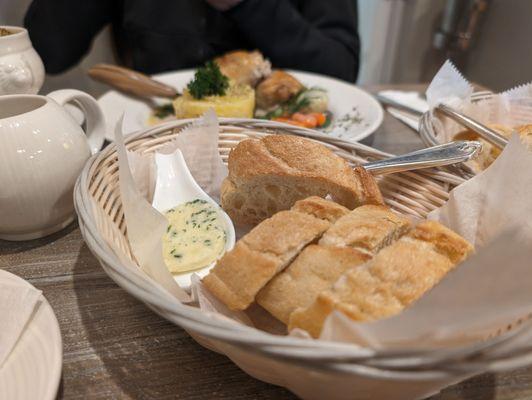 Baguette with house made garlic butter