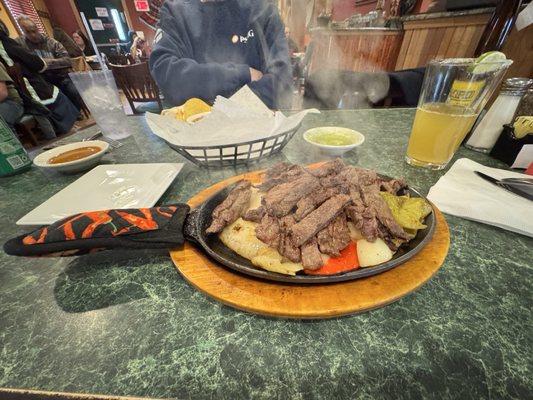 Skirt Steak Fajitas.