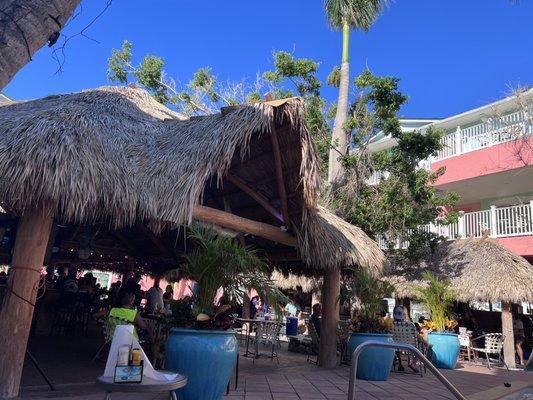 Tiki bar area