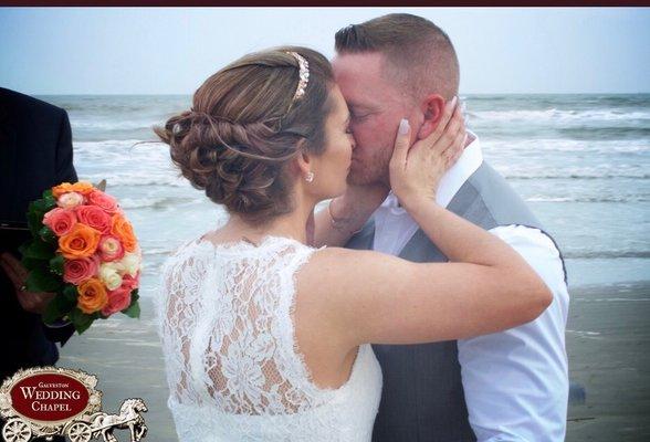 Bridal updo and makeup