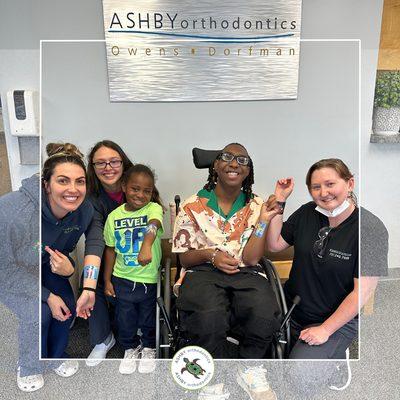 Stickers and smiles all around! Our patients make our day, every day.