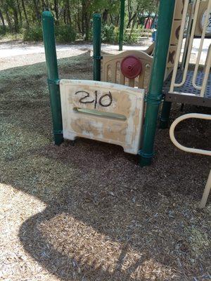 Graffiti at the playground