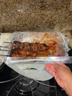 I ordered 12 inch barbecue and what I received is not even 12 inch.  Very disappointing.