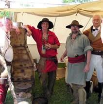 Re-enactors at the Pioneer and Primitive Arts Festival.