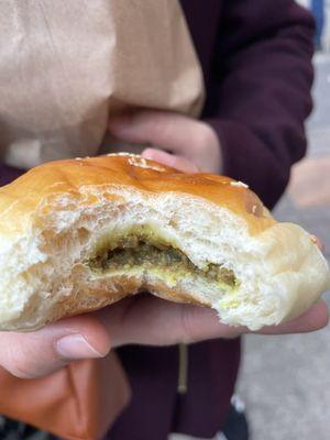 Inside the curry bun