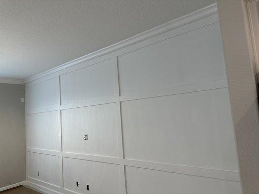 Painted accent wall