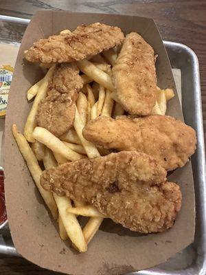 Chicken tenders and fries from Bill's diner