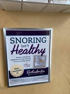 Do you snore? Sleep Apnea?