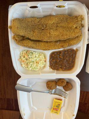 I went to Uncle Larry's on Brainerd Rd and got me a catfish plate. It was delicious‼