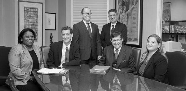 picture of Mark E. Seitelman Law Offices - Accident & Injury Attorneys, as a team, in black and white