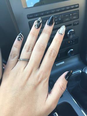 Love my Stiletto tip nails.