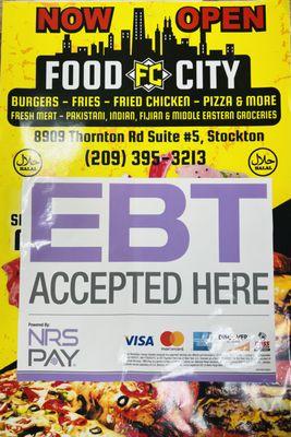 We accept EBT