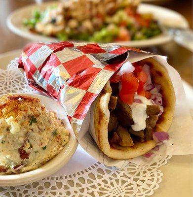 Beef and lamb gyro