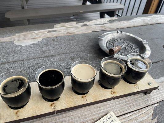 Stout flight and Nub cigar