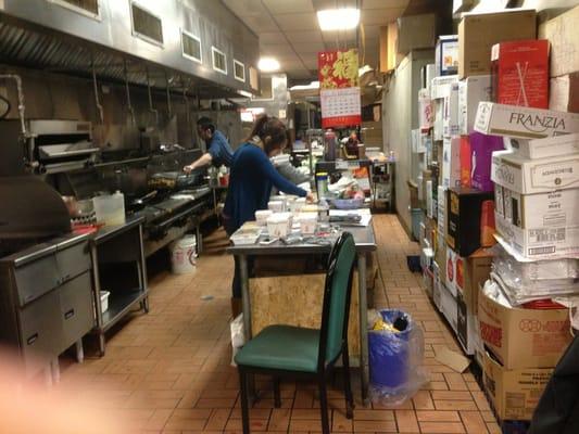 Kitchen view over the counter