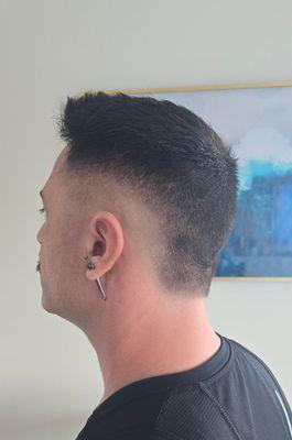 High fade mullet