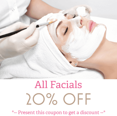 20% OFF - All Facials