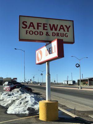 Signage along 1st Street.