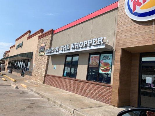 Rattlers has A Burger King attached!! Clean and tasty!!