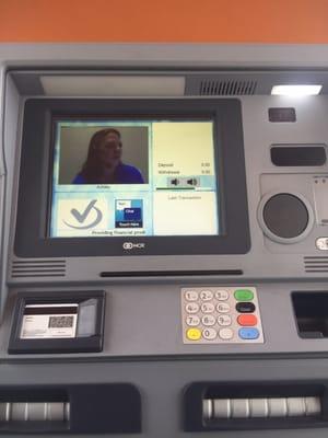 Interactive & live ATM (i think the teller is inside) lol