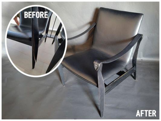 Chair Leg Repair on Mid Century Modern Chair