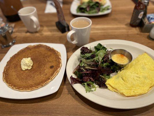 Spinach Bacon Mushroom Omelette