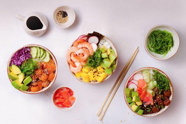 Healthy Asian Bowls, Bao Tacos, Sushi