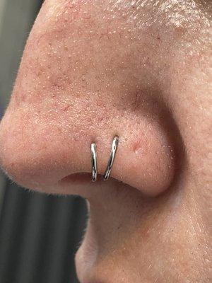 Uneven piercing