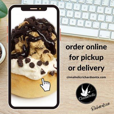 Order ahead for pickup, or specify delivery to your location!