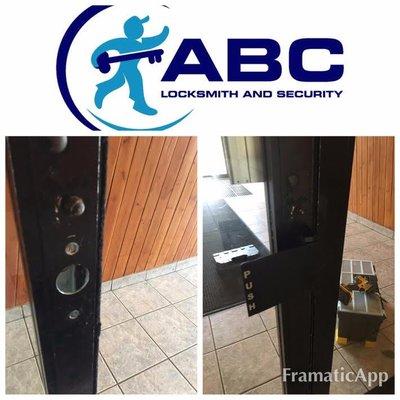 Push Pedal Installation for Glass Aluminum Door