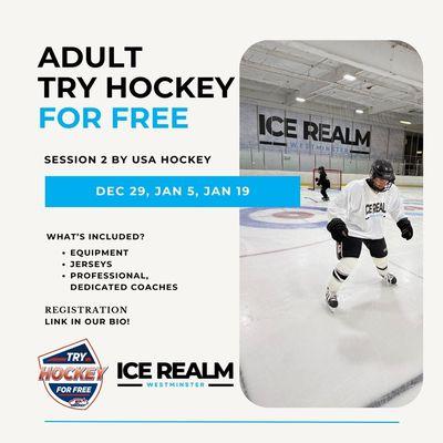 Adult Try Hockey For Free