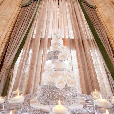 7 tier Glamorous wedding cake