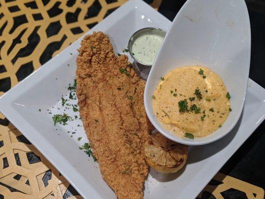 Fried catfish /subbed for grits