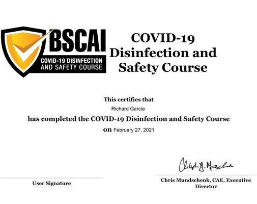 Elegant House Cleaning Is Certified COVID-19  Disinfection Deep Cleaning Procedures and Protocols